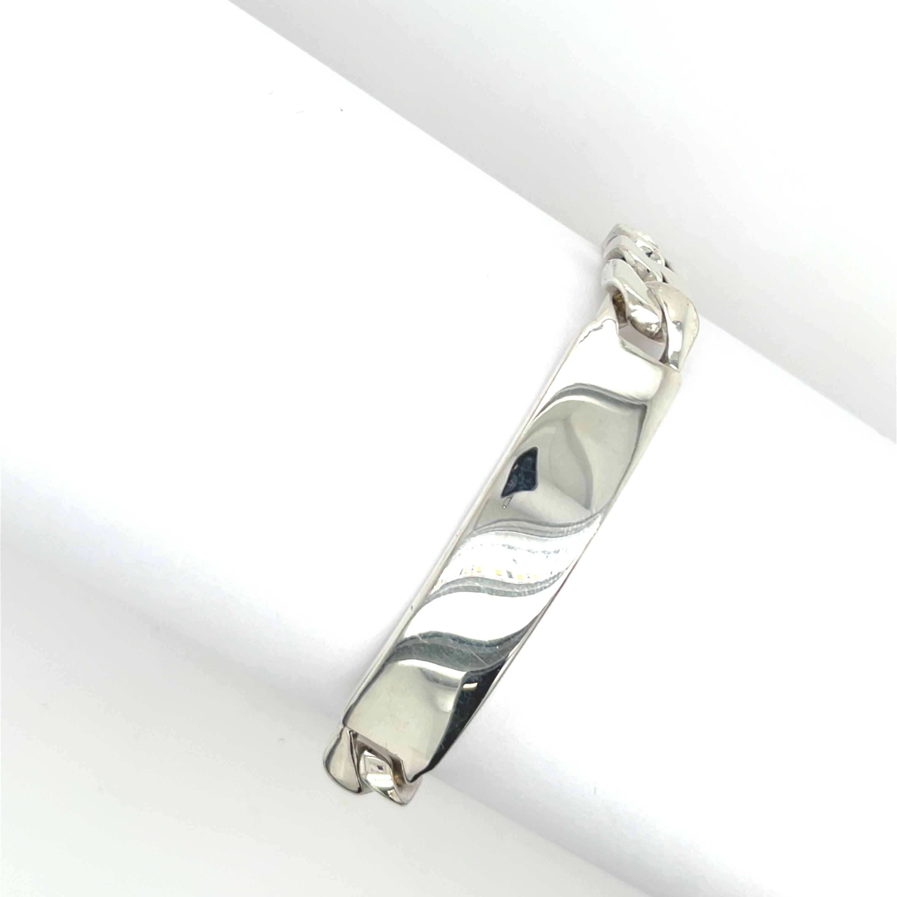 Bracciale identificativo in argento Tiffany & Co. In condizioni ottime in vendita a London, GB
