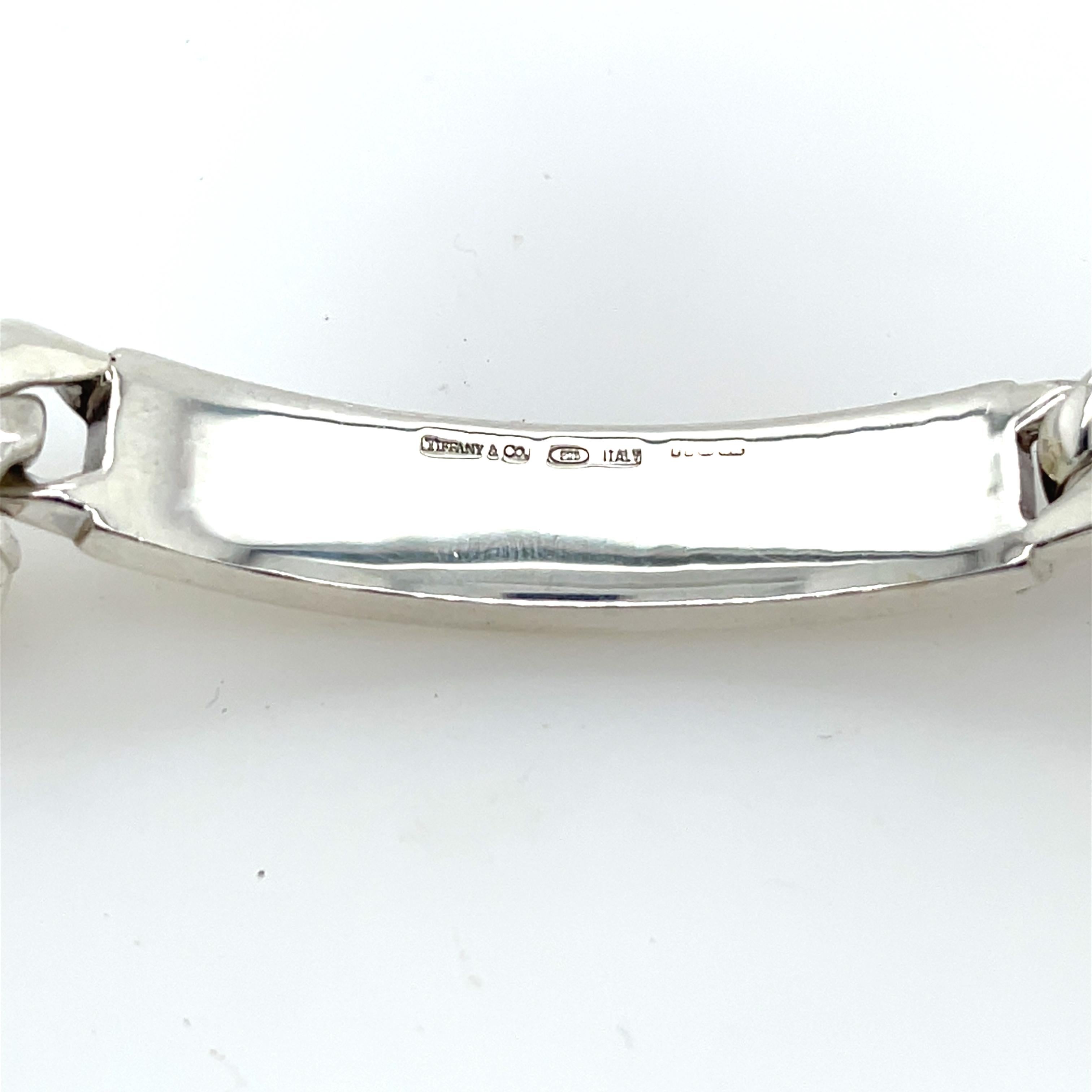 Bracciale identificativo in argento Tiffany & Co. in vendita 1