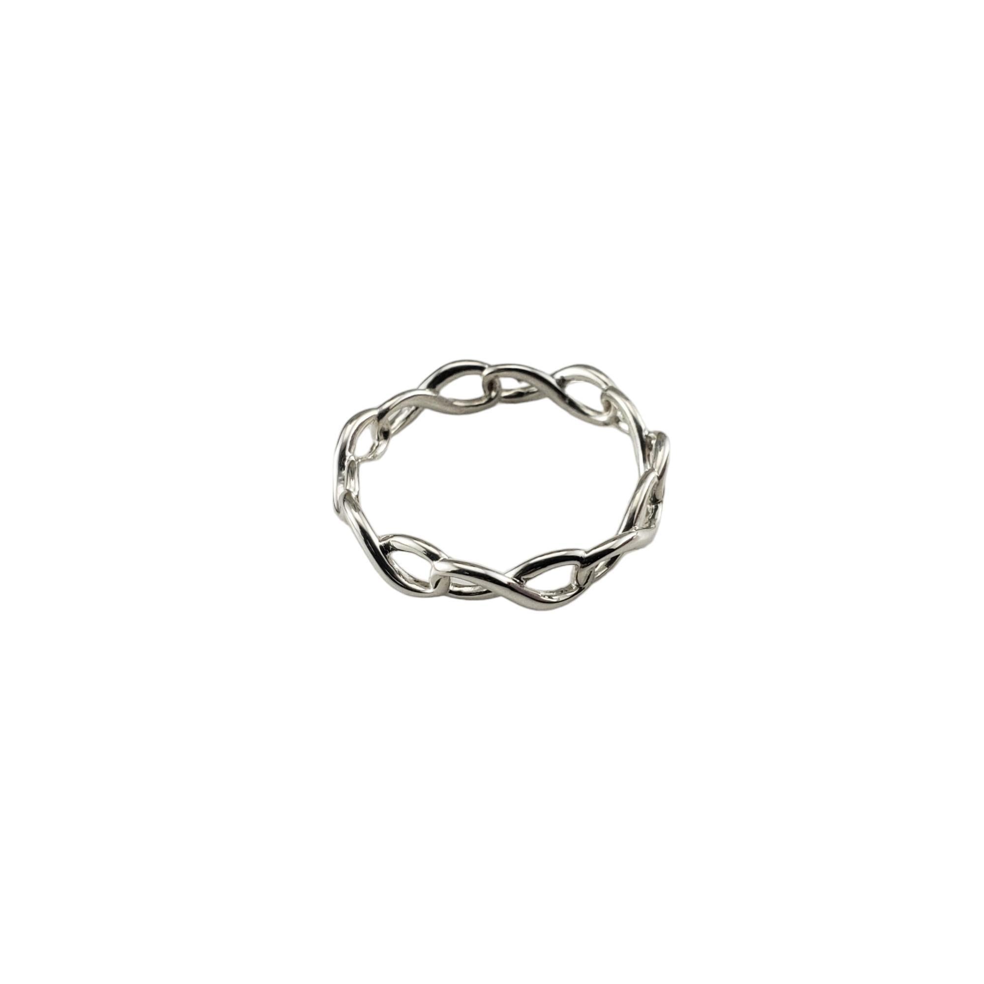 Women's Tiffany & Co. Sterling Silver Infinity Band Ring Size 8-8.25 #16244