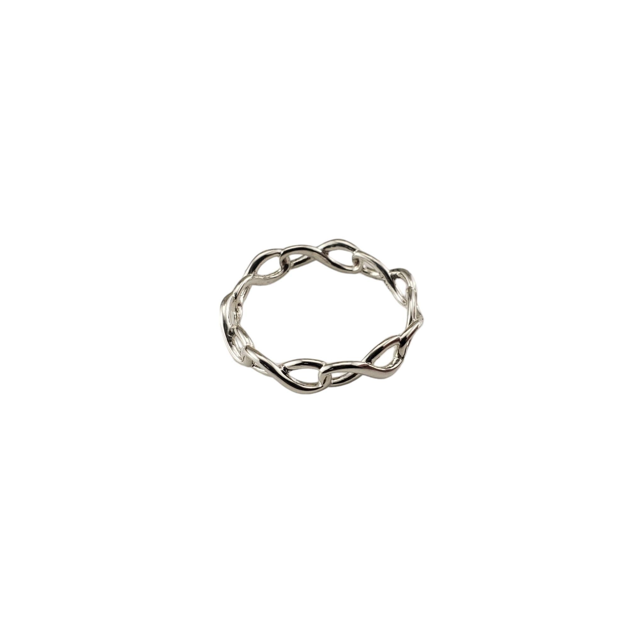 Tiffany & Co. Sterling Silver Infinity Band Ring Size 8-8.25 #16244 1