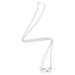 Tiffany & Co. Sterling Silver Infinity Double Chain Necklace