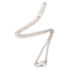 Tiffany & Co. Sterling Silver Infinity Double Chain Necklace