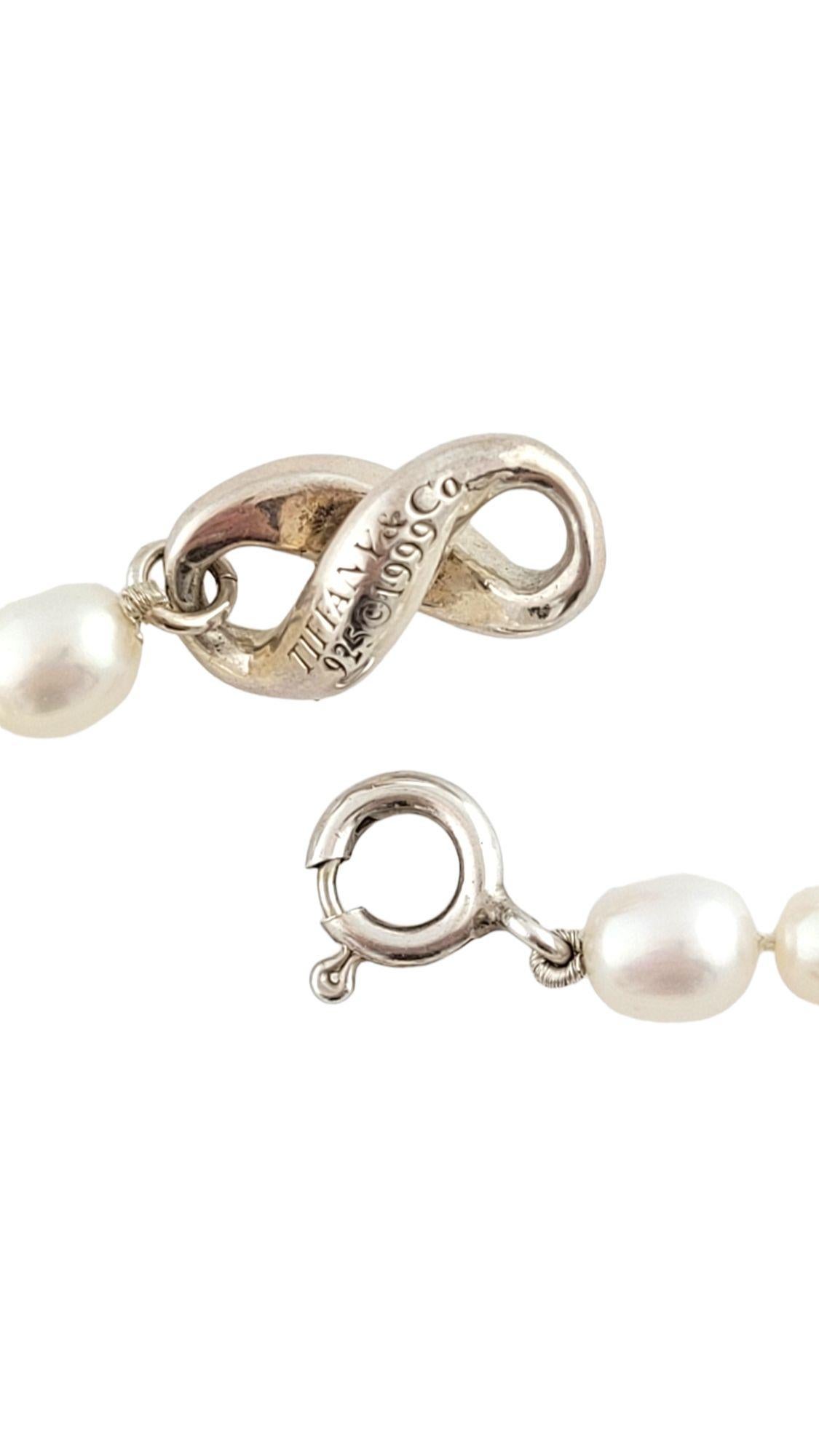  Tiffany & Co. Bracelet Infinity Figure 8 perles en argent sterling n° 14738 Pour femmes 