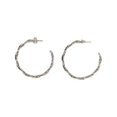 Tiffany & Co Sterling Silver Infinity Hoop Earrings #21790