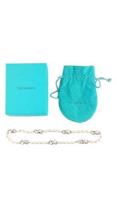 Tiffany & Co. Sterling Silver Infinity Pearl Figure 8 Necklace #14734