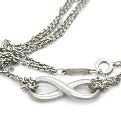 Tiffany & Co. Sterling Silver Infinity Pendant Necklace 6g
