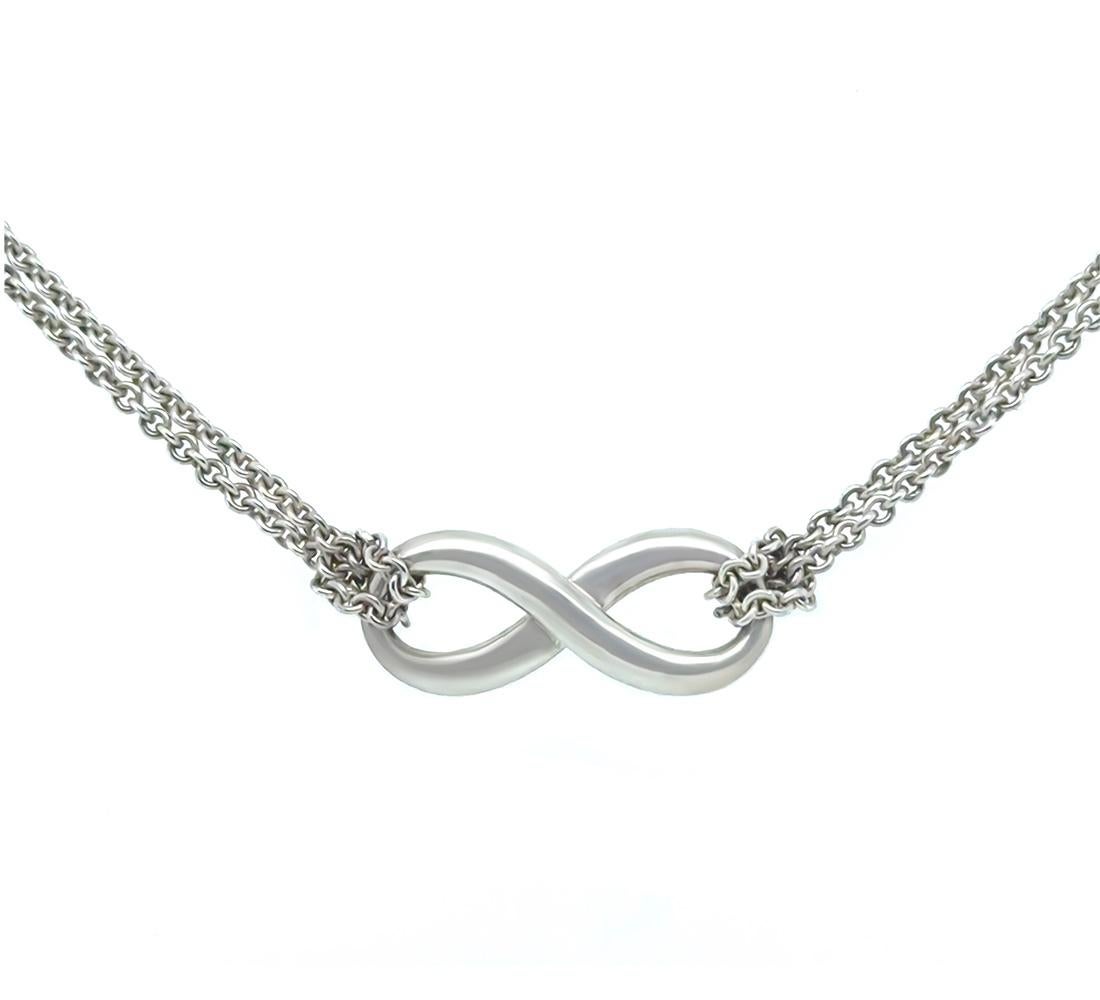 Tiffany & Co. Sterling Silver Infinity Pendant Necklace 6g