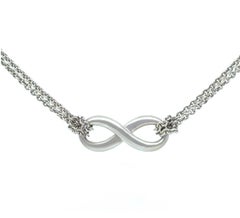 Tiffany & Co. Sterling Silver Infinity Pendant Necklace 6g