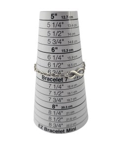 Tiffany & Co Sterling Silver Infinity Sign Link Link Bracelet #23993