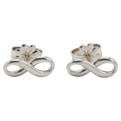 Tiffany & Co. Sterling Silver Infinity Stud Earrings