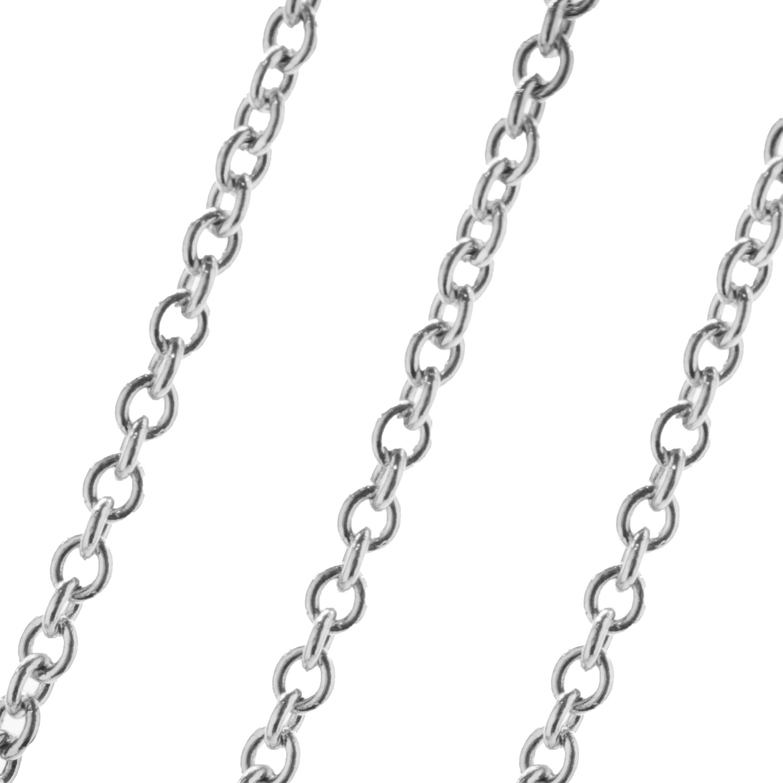 Designer: Tiffany & Co.
Material: Sterling Silver
Dimensions: necklace measures 18-inches in length
Weight: 4.82 grams
