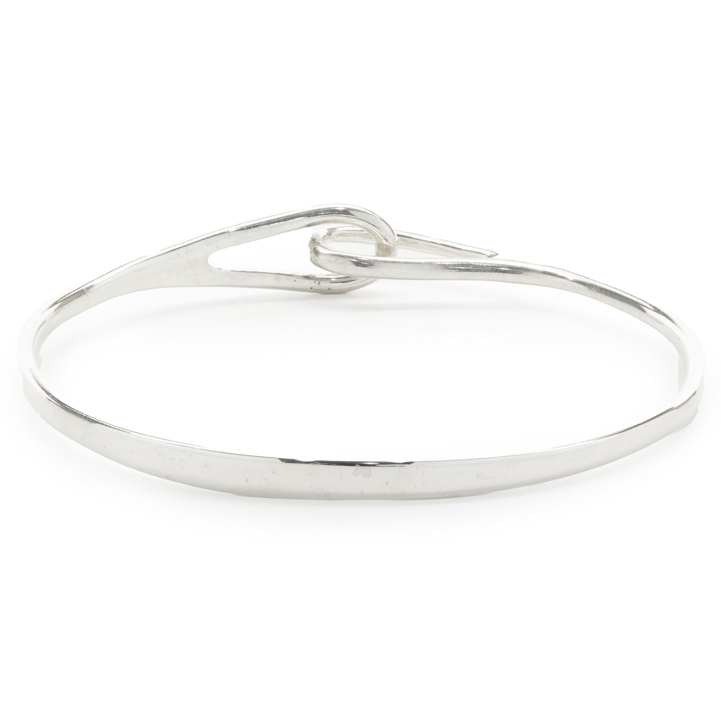 silver loop bracelet