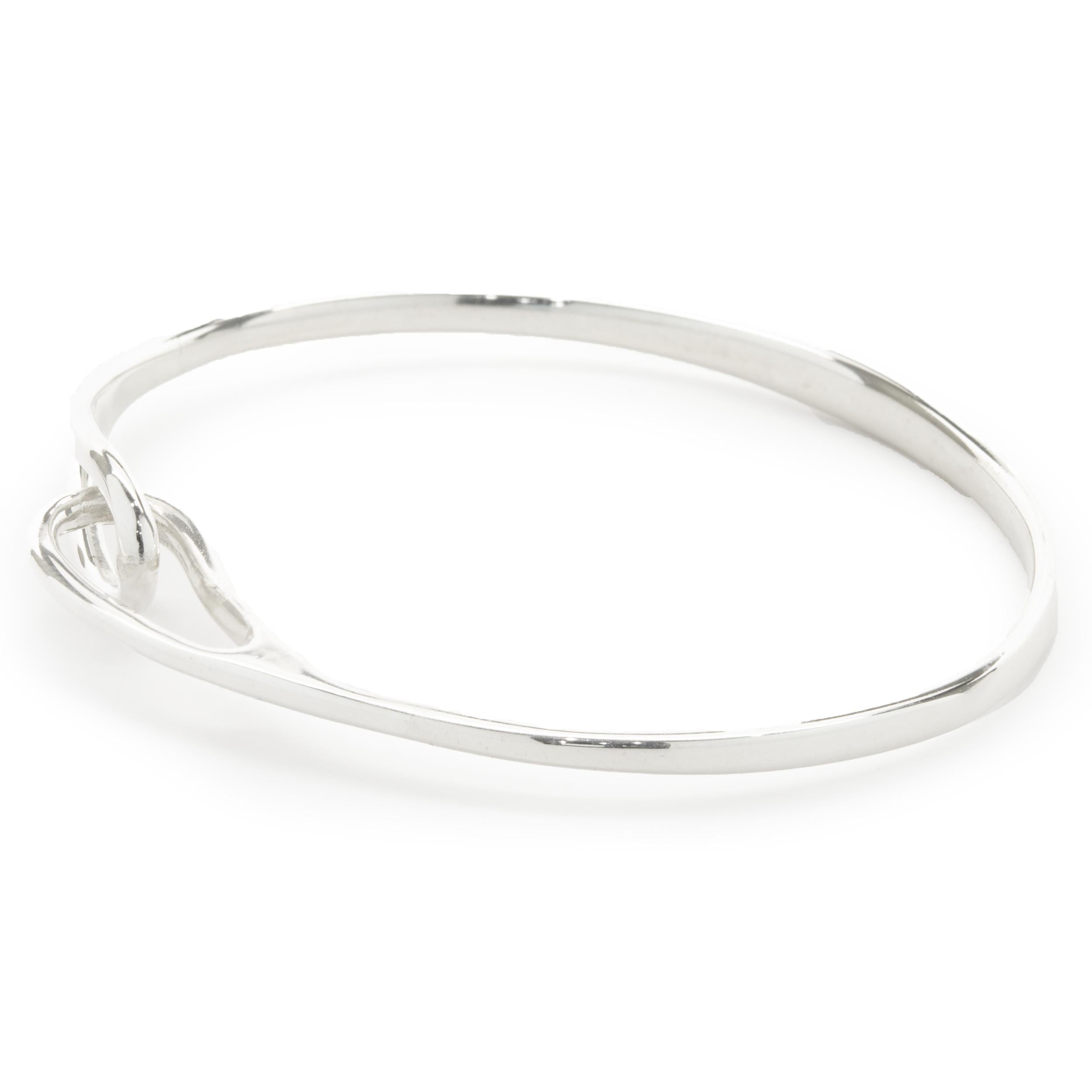 Tiffany & Co. Sterling Silver Interlocking Loop Bangle Bracelet In Excellent Condition In Scottsdale, AZ