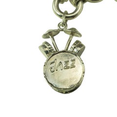 Tiffany & Co. Sterling Silver Jazz Instrument Charm Bracelet #21387