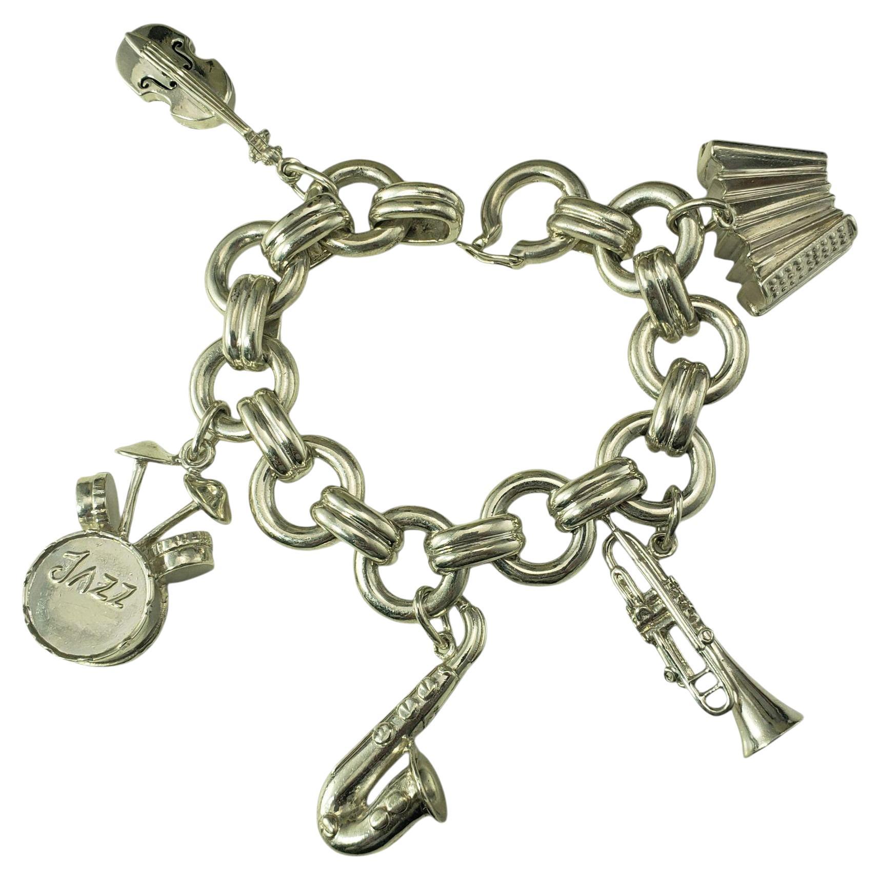 Tiffany & Co. Sterling Silver Jazz Instrument Charm Bracelet #21387