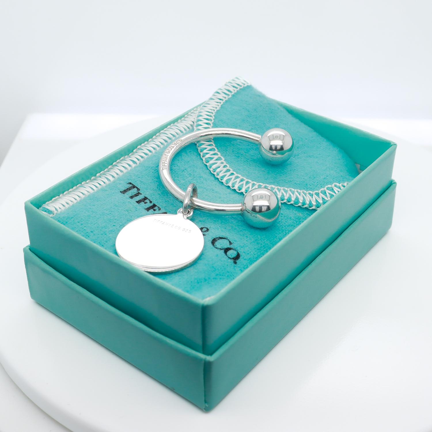 Moderno Tiffany & Co. Portachiavi o portachiavi in argento sterling in vendita