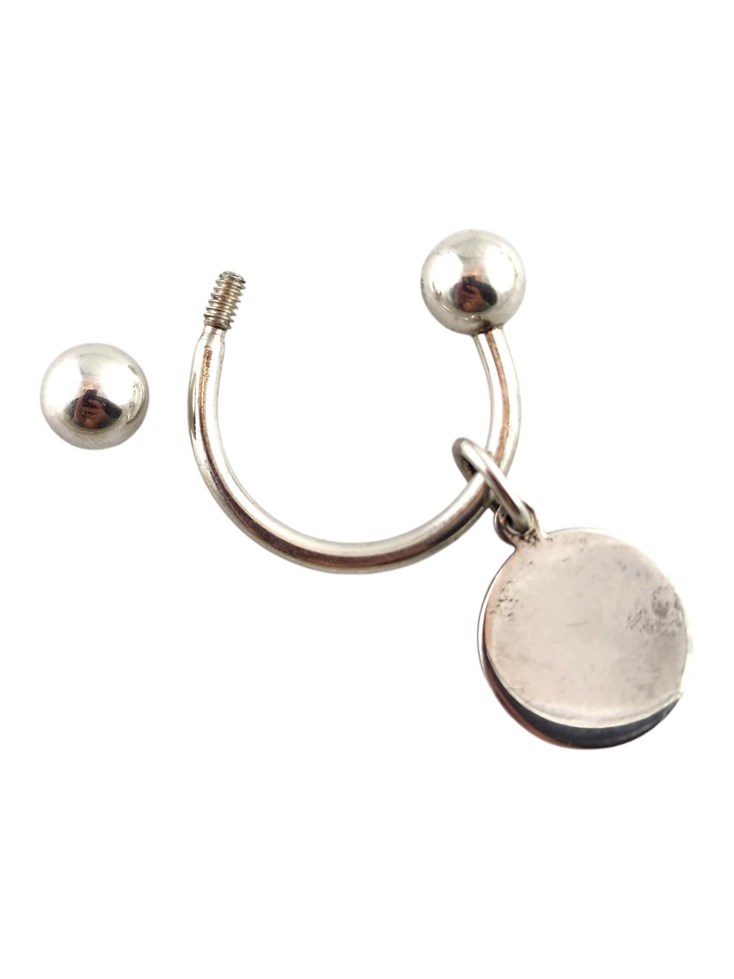 Tiffany & Co. Sterling Silver Key Ring with Circle Tag #18682 3
