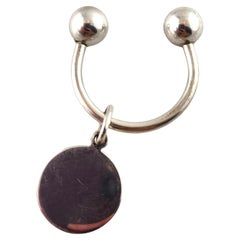 Tiffany & Co. Sterling Silver Key Ring with Circle Tag #18682