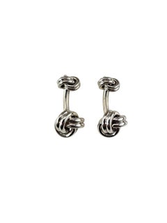 Tiffany & Co. Sterling Silver Knot Cufflinks #25655