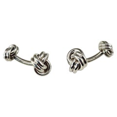 Tiffany & Co. Sterling Silver Knot Cufflinks #25655