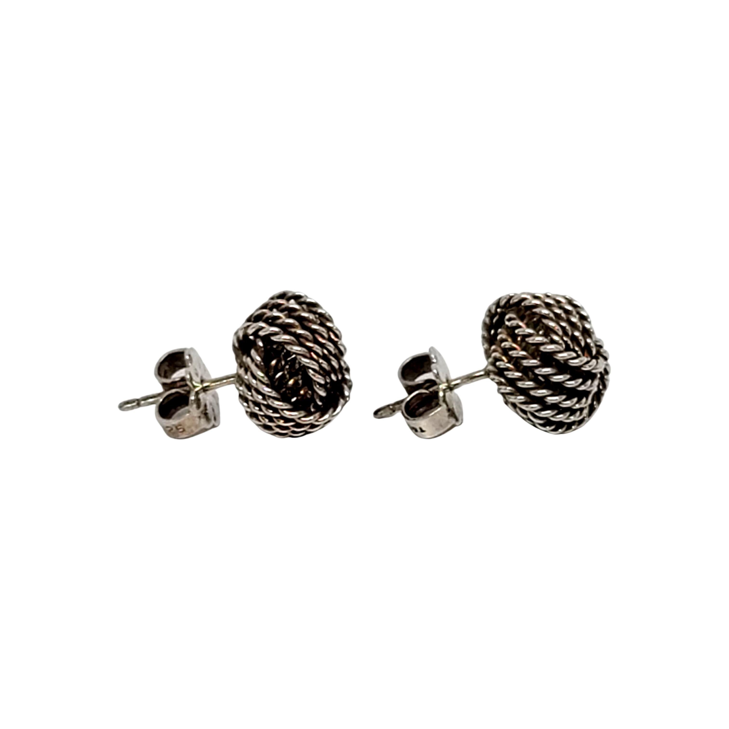 tiffany knot earrings silver