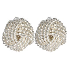 Tiffany & Co. Sterling Silver Knot Earrings
