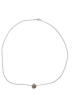 Tiffany & Co Sterling Silver Knot Pendant Necklace w/Box #24824