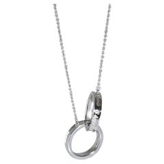 Tiffany & Co. Sterling Silver Large 1837 Pendant