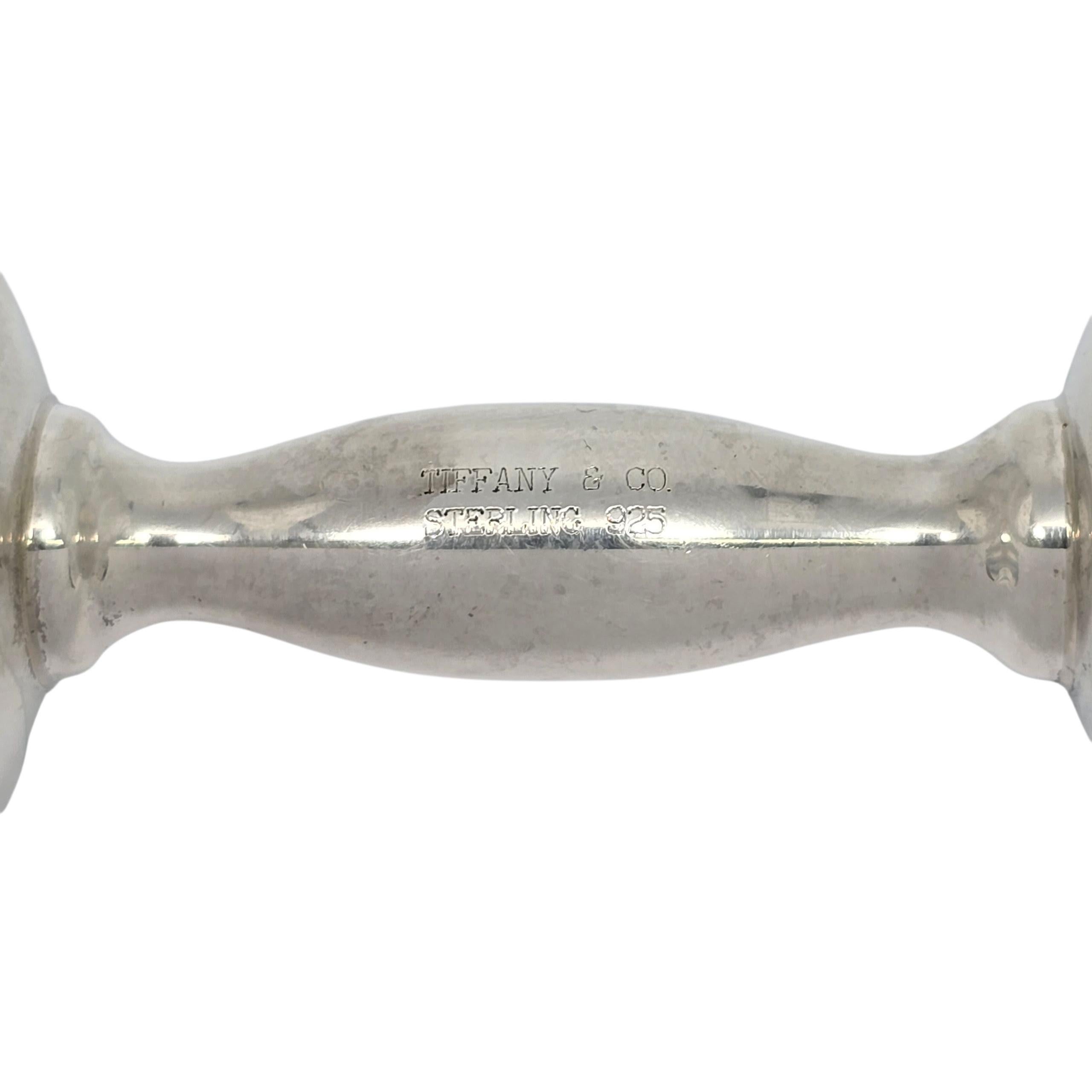 Tiffany & Co. Sonaglio a bilanciere grande in argento sterling con Monogram #22928 in vendita 4