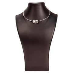 Tiffany & Co. Sterling Silver Large Bean Choker Necklace by Elsa Peretti