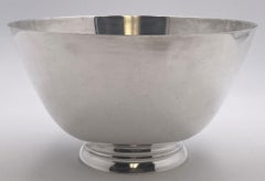 Tiffany & Co. Sterling Silver Large Centerpiece Bowl in Mid-Century Modern Style