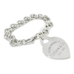 Tiffany & Co. Sterling Silver Large Heart Bracelet