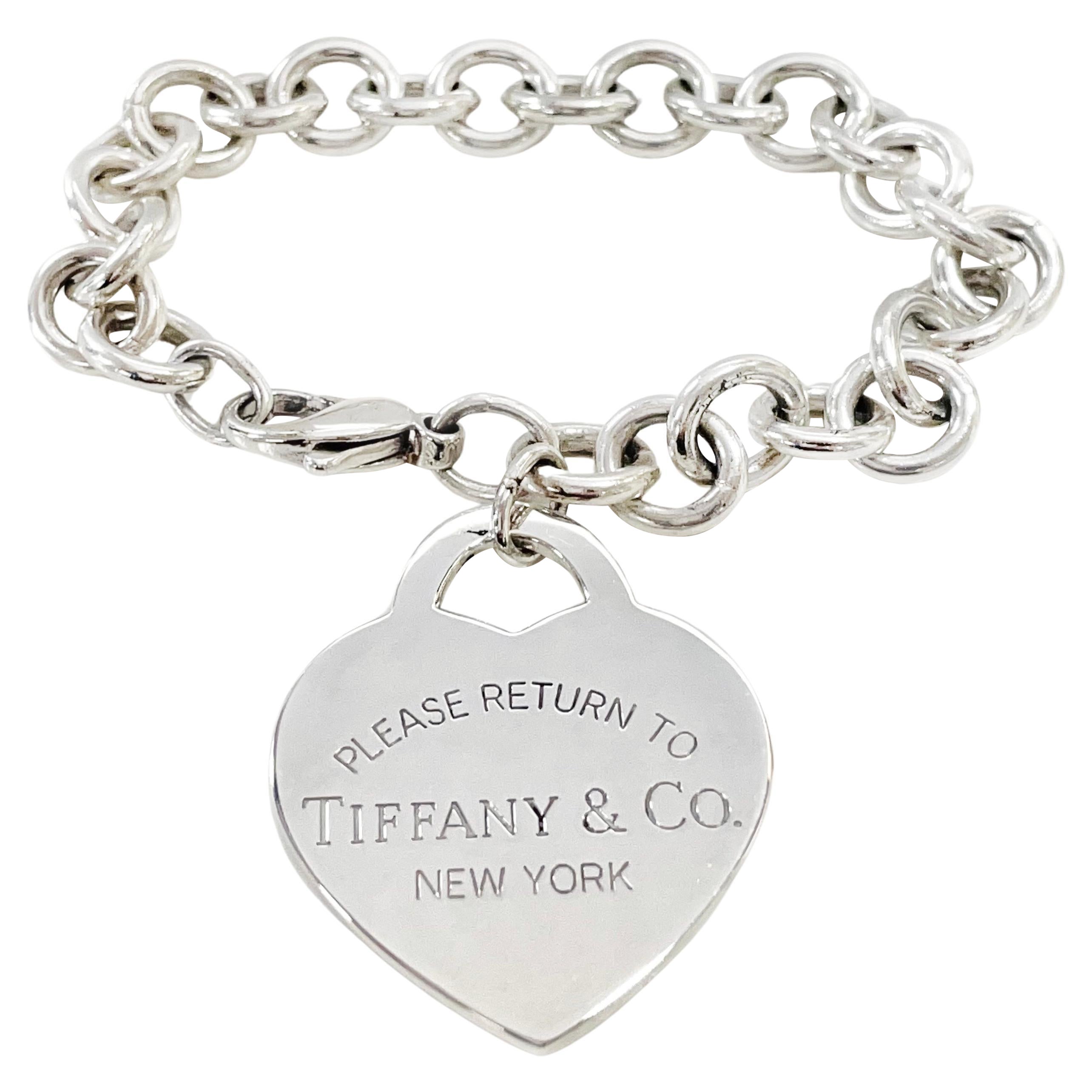Tiffany & Co. Sterling Silver Large Heart Bracelet