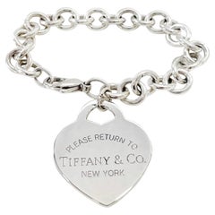 Tiffany & Co. Sterling Silver Large Heart Bracelet