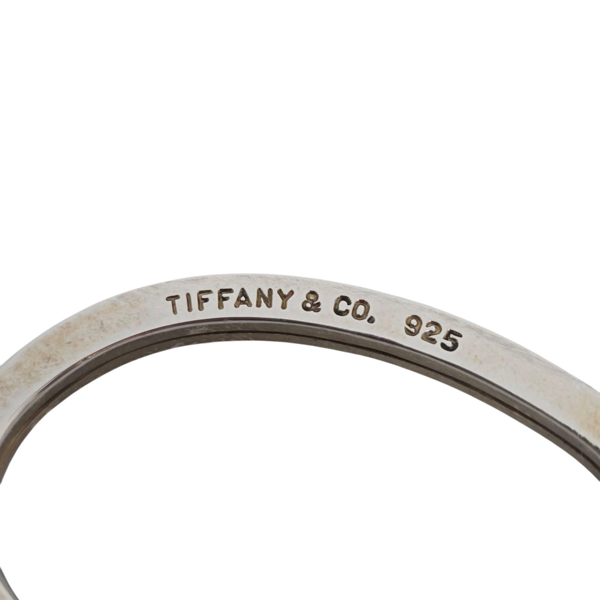 Tiffany & Co Sterling Silver Large Heart Keychain/Key Ring #21832 en vente 4