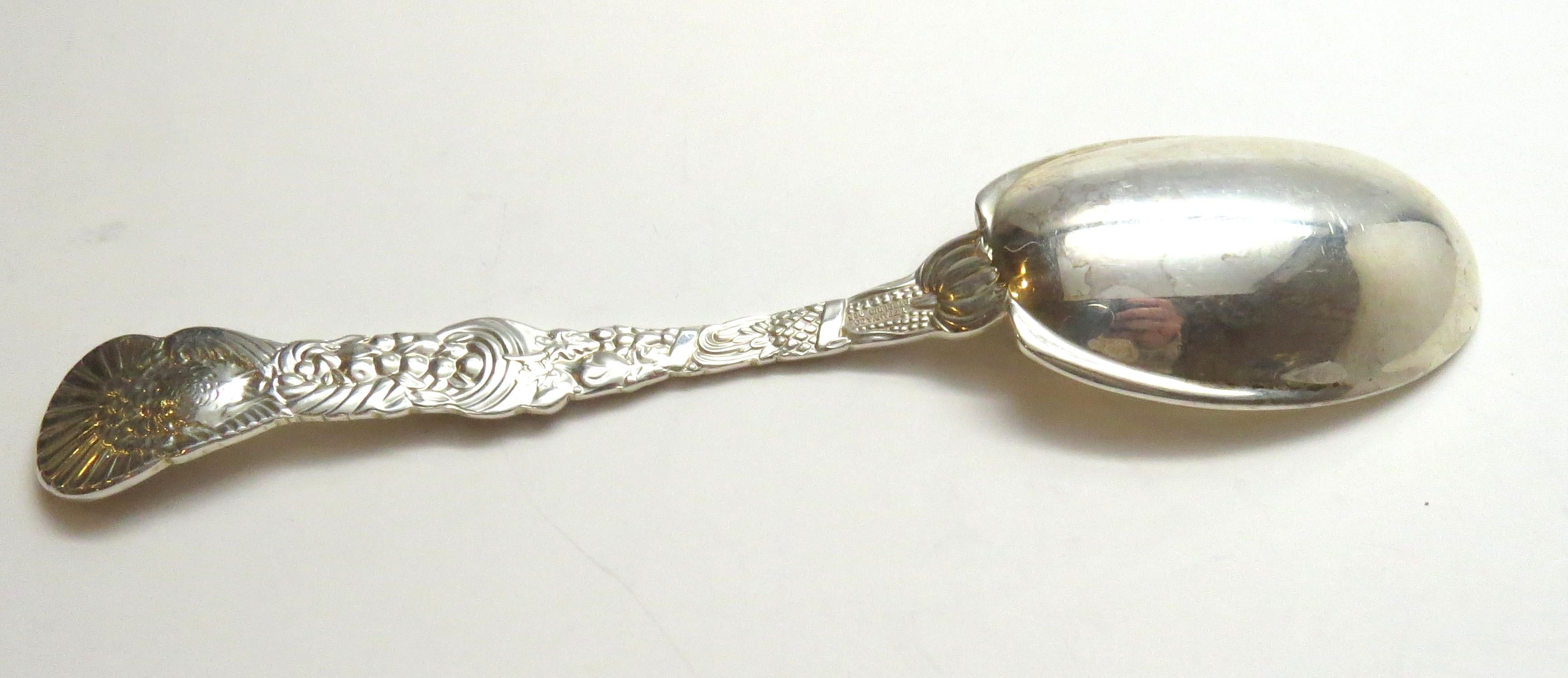 Tiffany & Co. Sterling Silver Thanksgiving Cranberry Serving Spoon 2