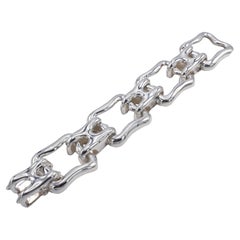 Tiffany & Co. Sterling Silver Large Wide Link Bracelet