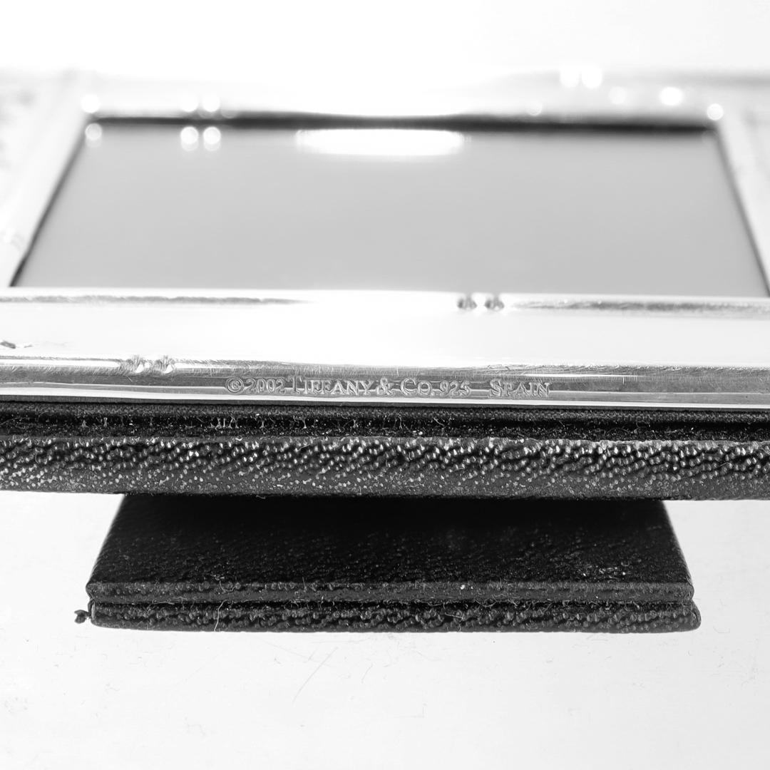 Tiffany & Co. Sterling Silver Leaf Design Square Picture Frame For Sale 8