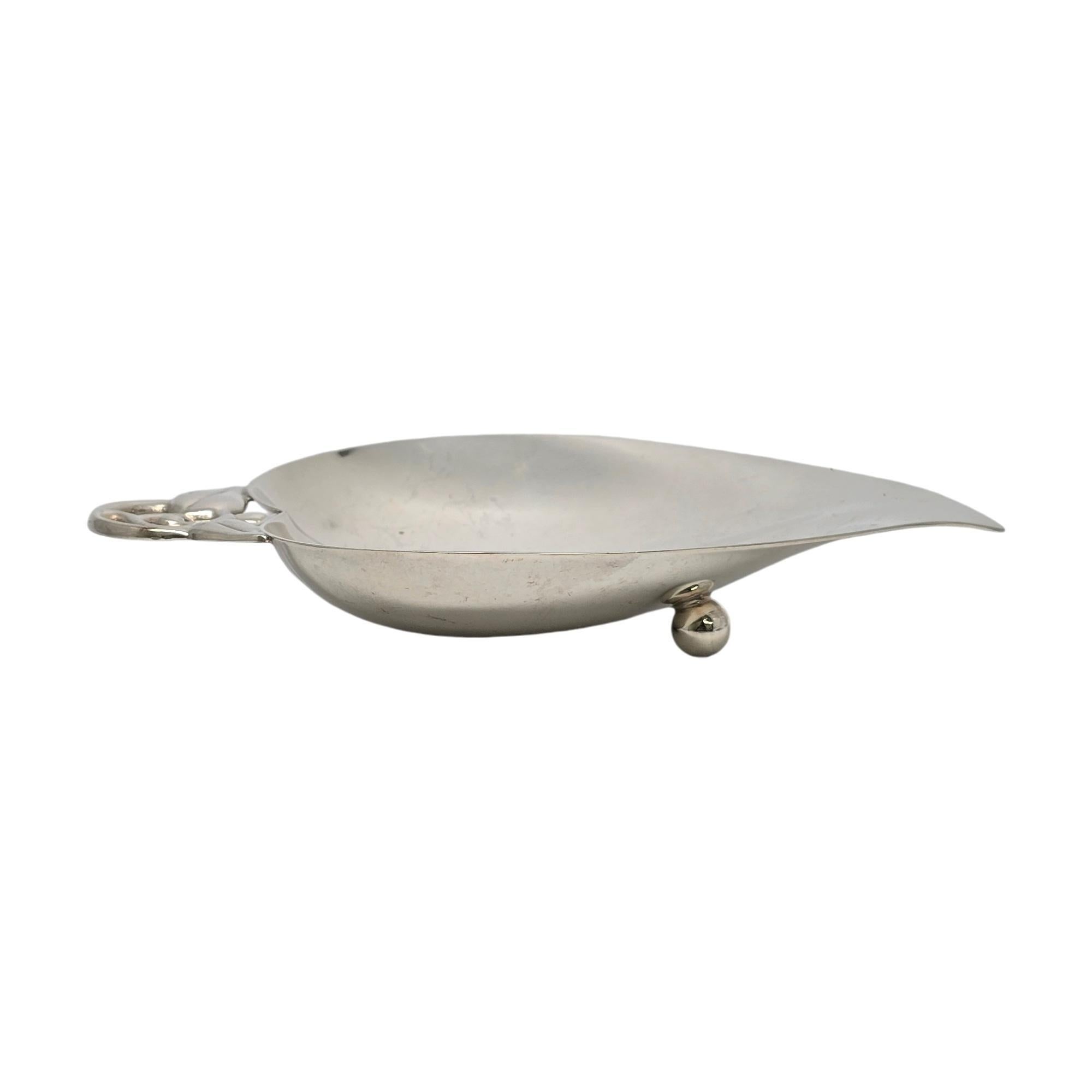 Women's or Men's Tiffany & Co Sterling Silver Leaf Dish/Bowl 22885 w/Monogram #19273 For Sale