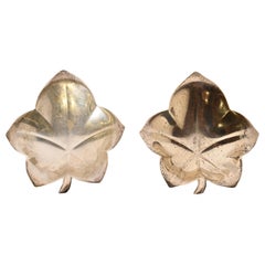 Tiffany & Co. Coupelles à bijoux ou plateaux de rangement en argent sterling, en forme de feuille