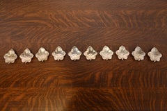Tiffany & Co. Blattförmige Nussschalen aus Sterlingsilber, Zehnersatz