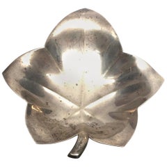 Tiffany 
Co. Sterling Silver Leaf Tray