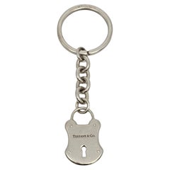 Tiffany & Co Sterling Silver Lock Keychain/Key Ring #21831