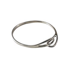 Tiffany & Co. Sterling Silver Loop Interlocking Bangle Bracelet #17297