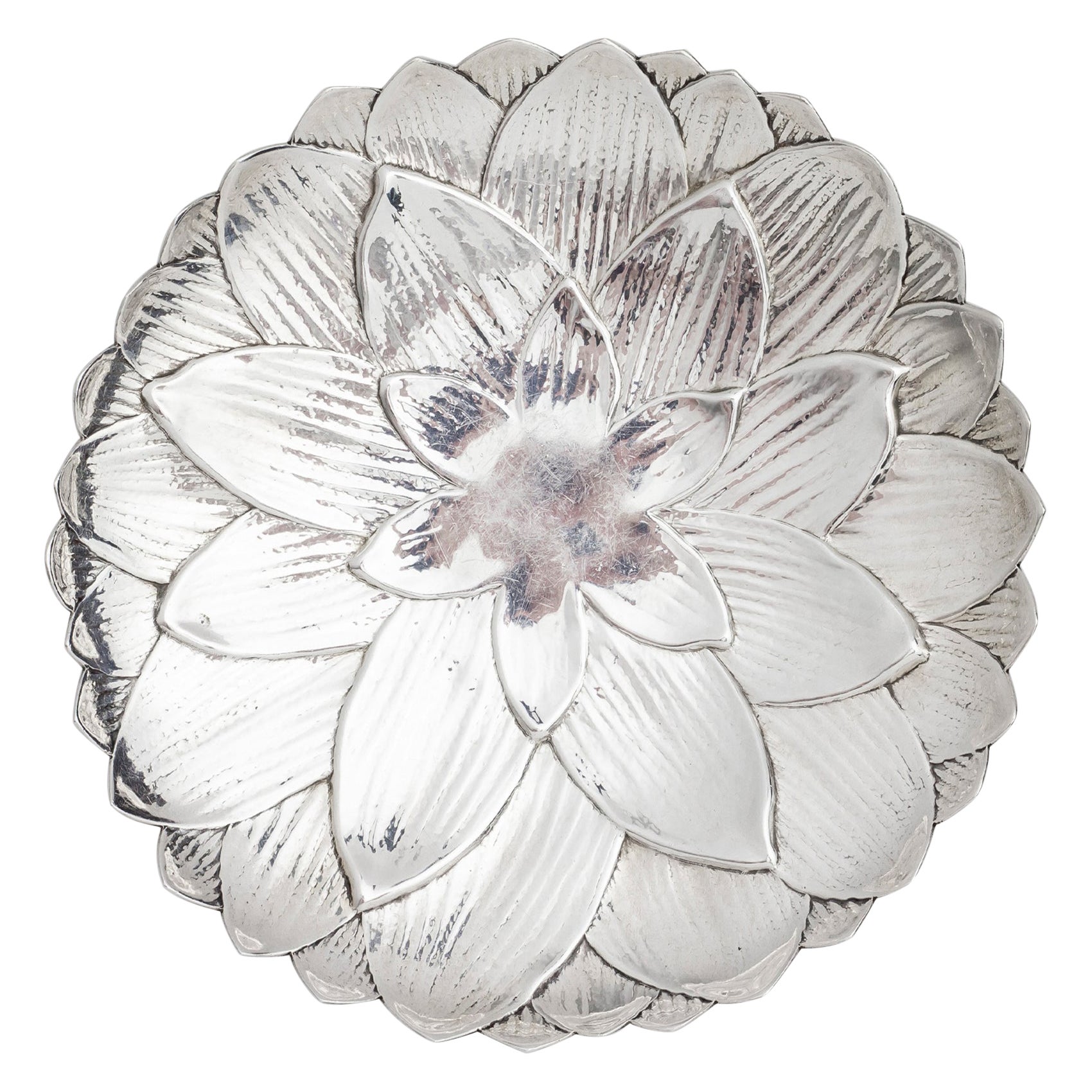 Tiffany & Co. „Lotus-Blume“ oder „Wasserlilie“-Schale aus Sterlingsilber