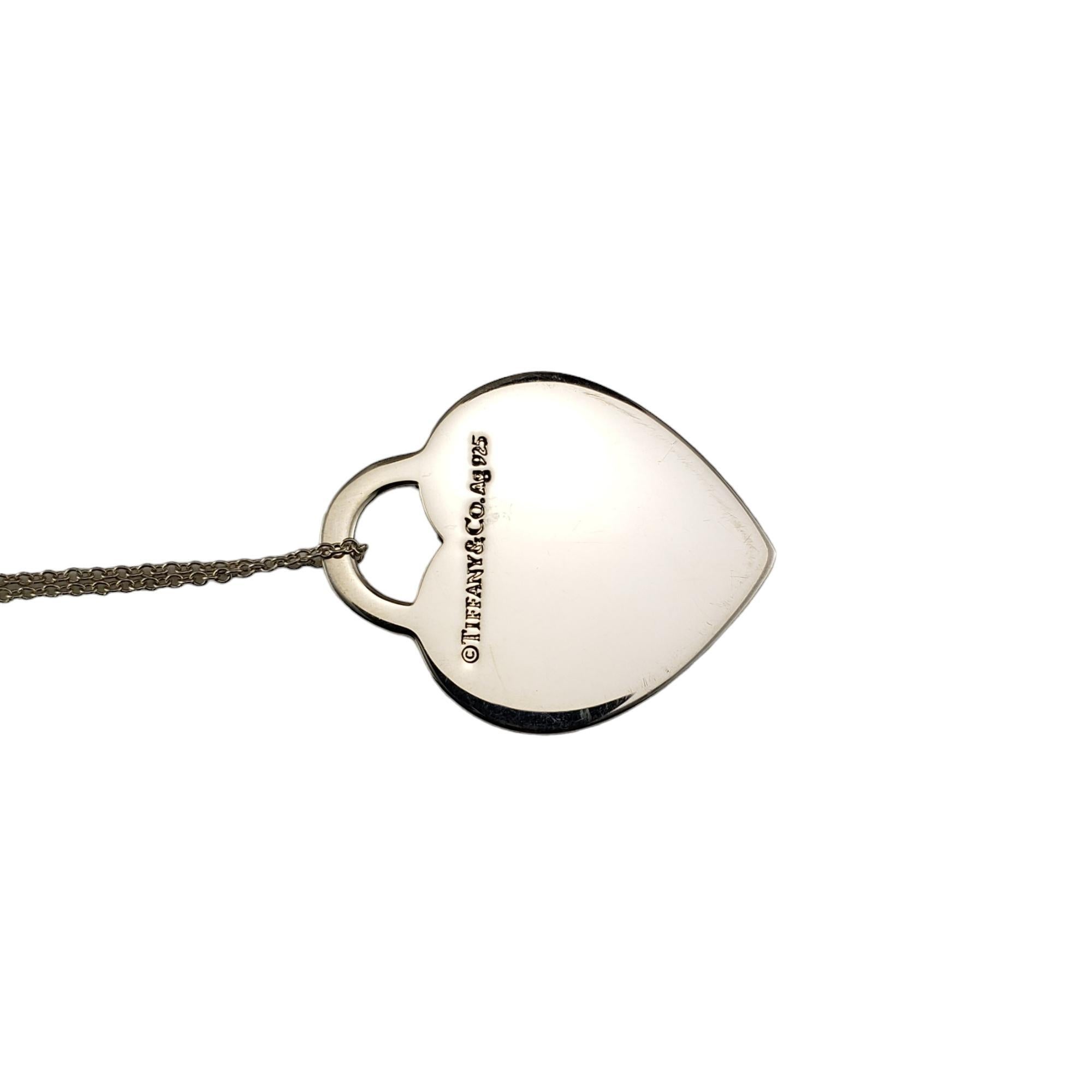 Tiffany & Co. Boîte de collier pendentif cœur Love You en argent sterling #17084 en vente 1