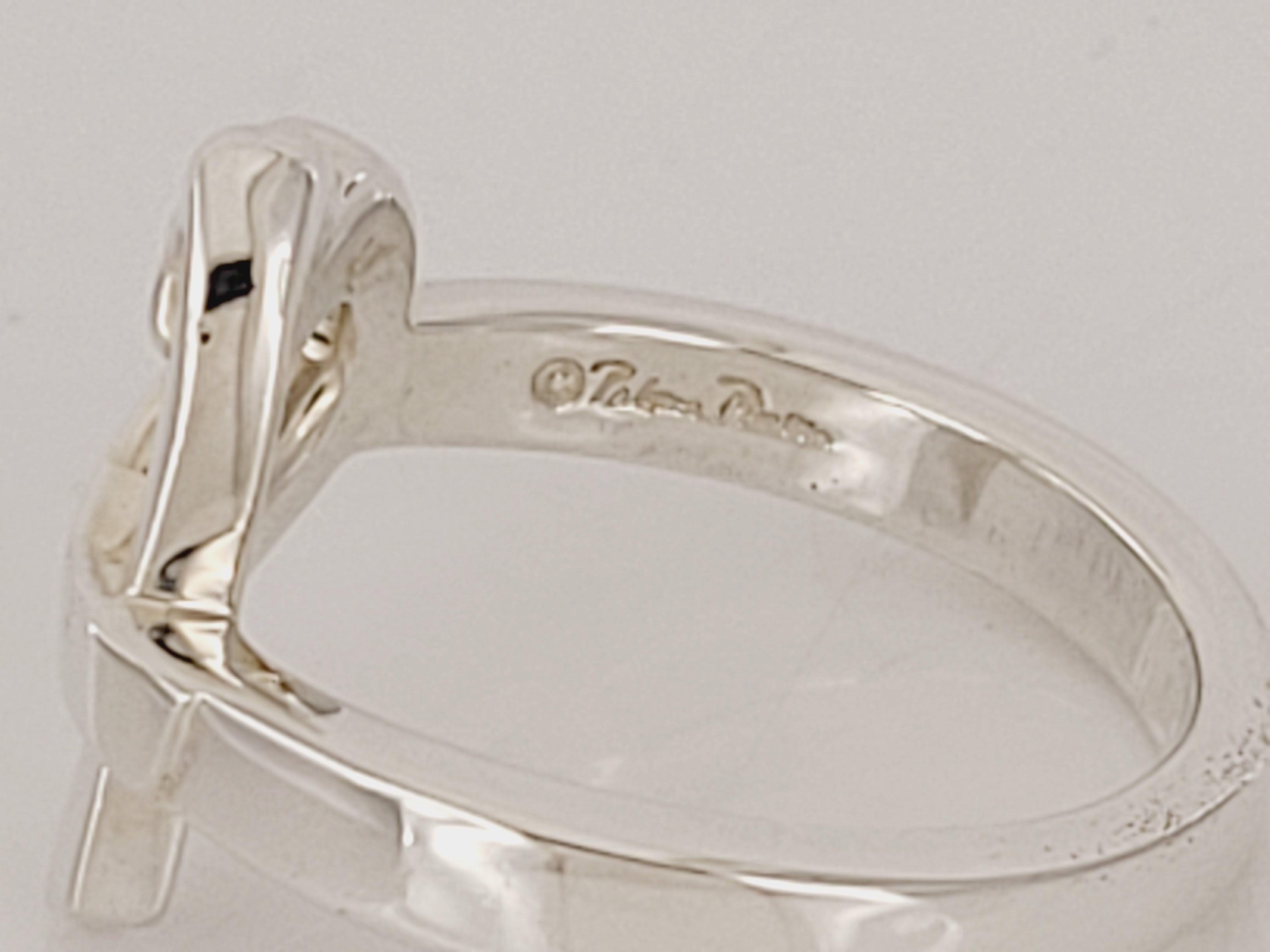 Bague Paloma Picasso pour Tiffany&co
Style : Cœur d'amour 
Argent sterling 925
Taille de l'anneau 6.75
Poids de l'anneau 4.8gr 
Condition New, avec étiquette
Livré avec une pochette Tiffany&.