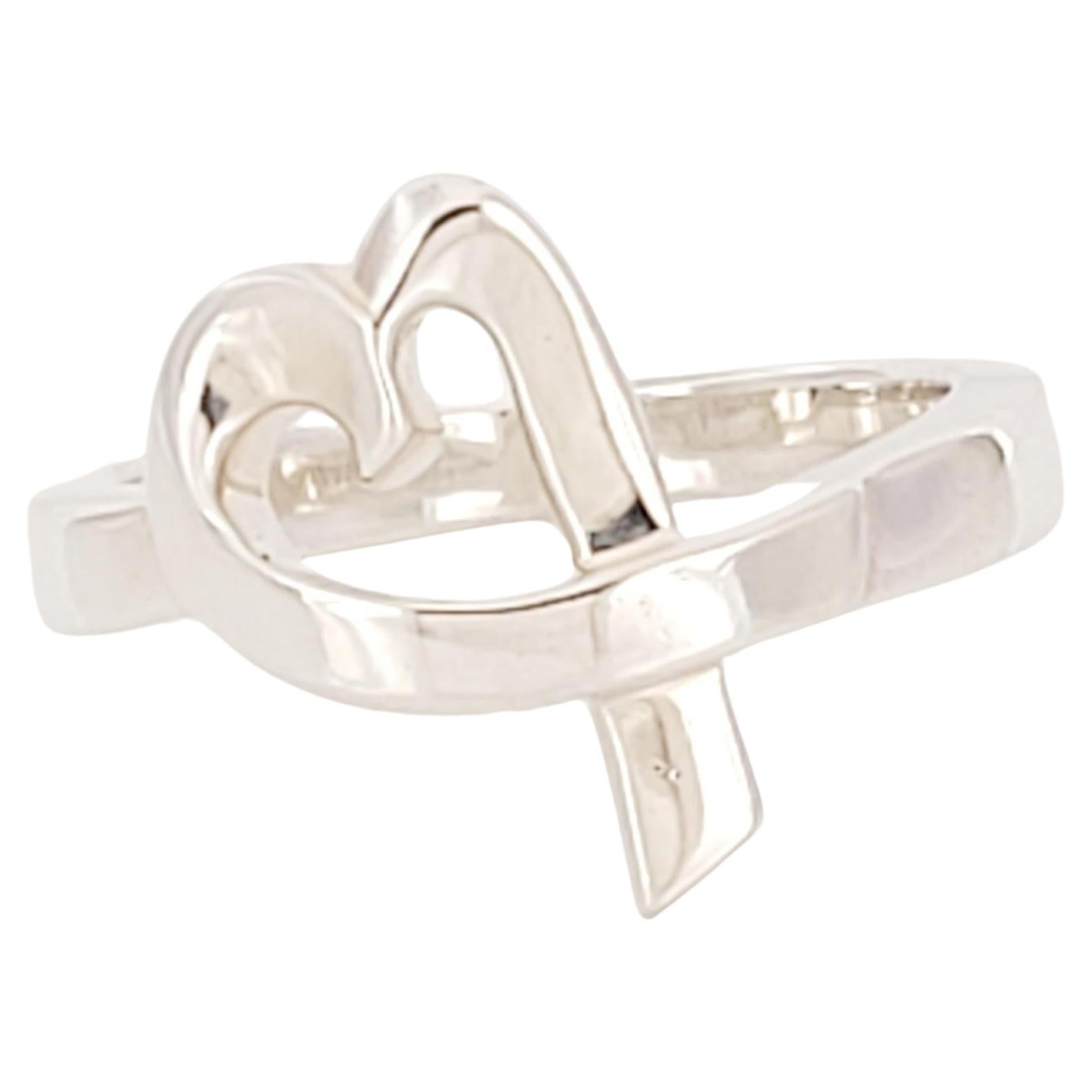 Tiffany & Co. Sterling Silver Loving Heart Ring