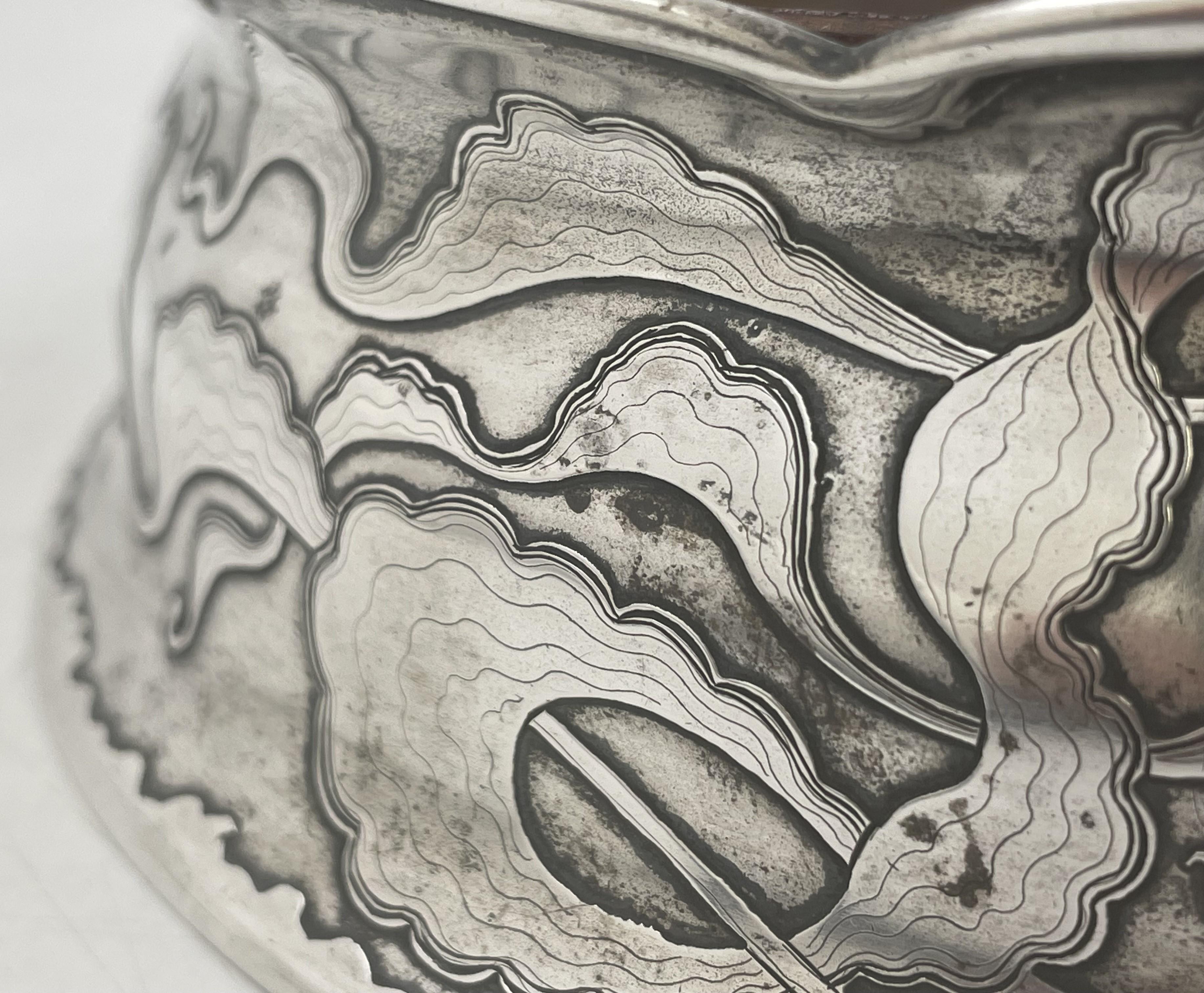 Americano Tiffany & Co. Sottobicchiere per bottiglie Magnum in argento Sterling del 1890 in vendita