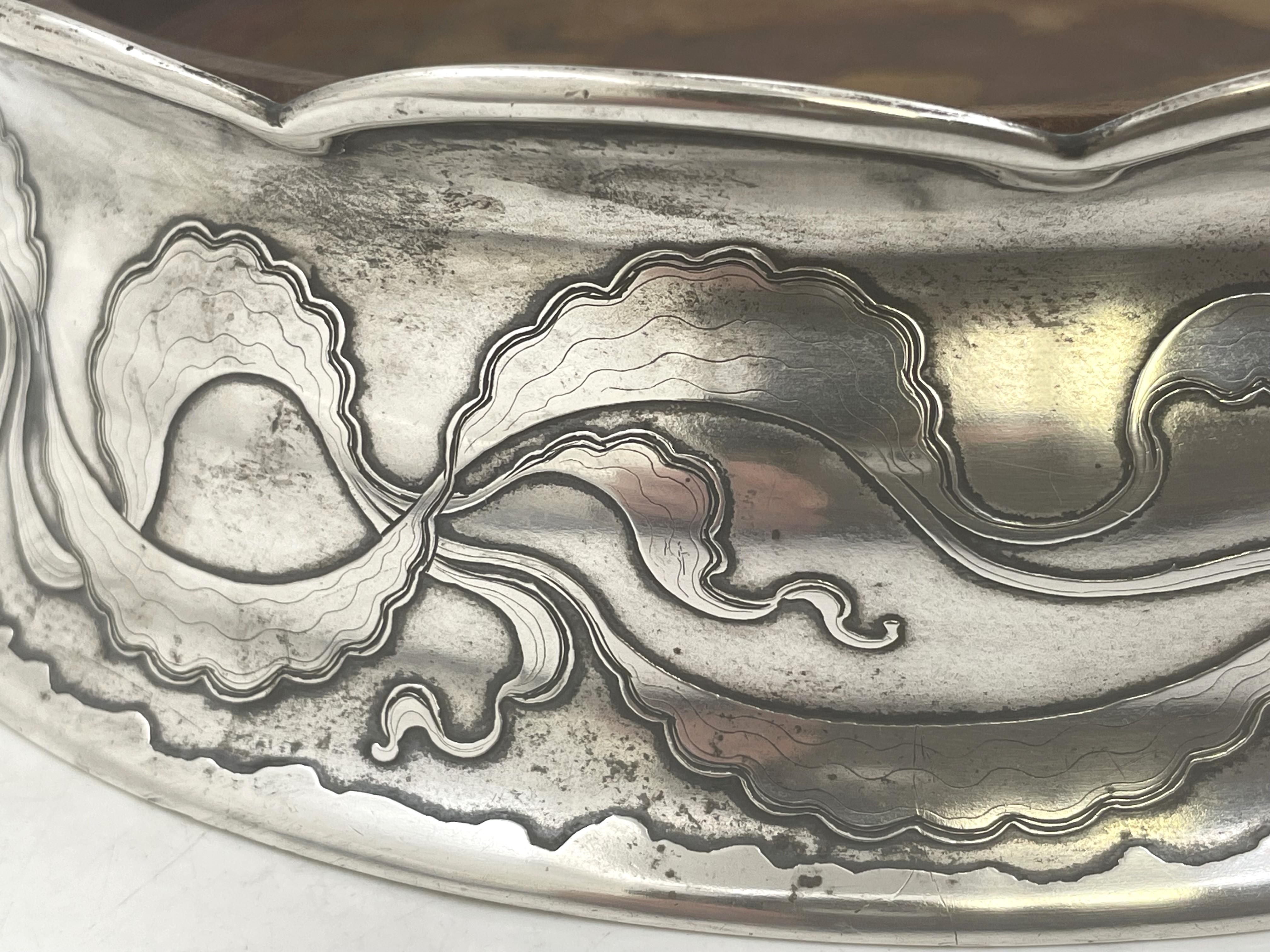 XIX secolo Tiffany & Co. Sottobicchiere per bottiglie Magnum in argento Sterling del 1890 in vendita